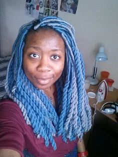 Yarn locs/twist Box Braid Accessories, Diy Locs, Yarn Locs, Color Braids, Locks Hair, Curly Color, Braid Accessories