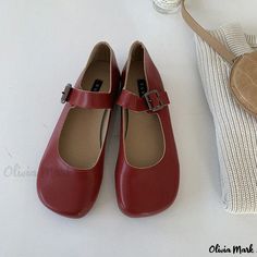 Olivia Mark - Vintage Mary Jane Style Mango Toe Flat Loafers for Women Vintage Loafers, Summer Boots, Flat Loafers, Square Head, Heeled Loafers, Athletic Sneakers, Vintage Shoes, Women Lace, High Heel Sandals