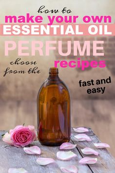 Make your own non-toxic perfume with one of these DIY essential oil perfume recipes. Most commercial perfumes have very toxic ingredients in them and can cause all kinds of ill side effects like problems hormones. Essential Oil perfumes smell fantastic, can be customized to your own preference and cost less than store bought perfumes so are great if you're on a budget. Essential Oil perfumes are super easy to make. Craft your custom , personalized scent with all natural essential oils. via @ Diy Essential Oil Recipes How To Make, Essential Oils Beauty, Perfume From Essential Oils, Sandalwood Perfume Diy, Making Your Own Perfume, Diy Perfume With Essential Oils, How To Make Body Oil Perfume, Pheromone Oil Diy, Diy Non Toxic Perfume