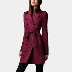 Trenchcoat Style, Trench Coats Women Long, Mode Mantel, Trench Coat Style, Double Breasted Trench Coat, Winter Mode, Long Trench, Long Trench Coat, Belted Trench Coat