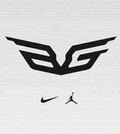 the nike logo is shown in black and white