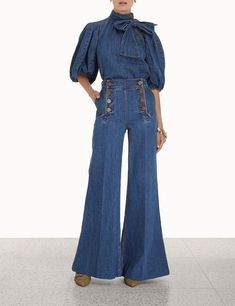 Senegal Fashion, Baggy Jeans For Women, All Jeans, Denim Day, Elegante Casual, Denim Blouse, Clothes Online, Outfits Casuales, Skirt Outfits