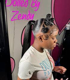 Bday Hairstyles, Bundles Hairstyles, Teenage Hairstyles, New Hair Do, Big Mama, Quick Weave Hairstyles, Girl Braids, Hair Ponytail, Quick Weave