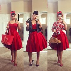 Rockabilly Fashion Outfits, Moda Pin Up, Pinup Photography, Rockabilly Looks, Rockabilly Pinup, Rockabilly Outfits, Rockabilly Style, Pin Up Outfits, Vintage Inspired Fashion