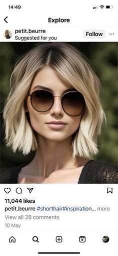 Short Hairstyle Women Blonde Highlights, Edgy Short Hair, Haircut And Color, Hair Color And Cut, Short Blonde Hair, Hair Today, Great Hair, Blonde Hair Color, Hair Dos