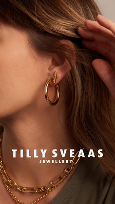 Calling all earring addicts - take your stack next level with our latest arrivals! The T-Bar Stud is cute, stylish and understated. The T-Bar Drop - bold, sassy and smart. AVAILABLE IN GOLD OR SILVER. Create the cutest ear stack by combining our Mini T-Bars with our Huggies or Tiny Hoops - or curate a customised look that's unique to you! Our jewellery comes beautifully wrapped in a luxury branded gift box.
 ... Party Edit, Golden Dress, Chunky Knits, Surfer Style, Advanced Style, Bar Studs, Ear Stack, Double Denim, Chunky Bracelets