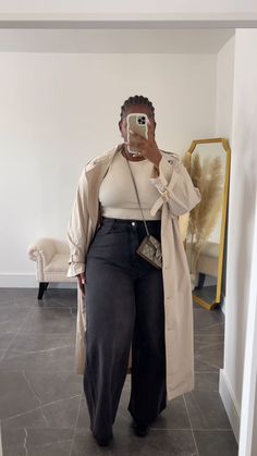 Petite Plus Size Outfits Classy, Samantha Kash Outfits, Outfits For School Baggy, Plus Size Outfits Black Women, Outfits Baggy Pants, Jeans Outfit Baggy, Classy Outfits Plus Size, Clothes Baggy Jeans, Black Baggy Jeans Outfit