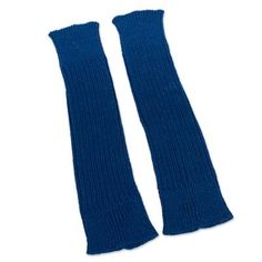 Casual Blue Stretch Leg Warmers, Blue Fitted Casual Leg Warmers, Casual Fitted Blue Leg Warmers, Blue One-size Leg Warmers For Fall, Blue Fitted Leg Warmers For Fall, Blue Fitted Leg Warmers For Winter, Fitted Blue Leg Warmers For Winter, Cozy Blue Leg Warmers For Winter, Knitted Blue Leg Warmers For Winter