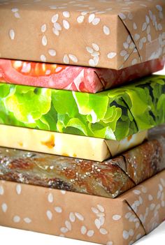 an image of a hamburger made out of food on the webpage for people to see