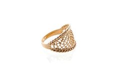 Gold ring. lace ring, gold ring. Filigree gold ring, trendy jewelry, gold jewelry, net gold ring, gift for her, birthday gift.☀About the Ring:The ring is made of gold plated or 14k solid goldWidth: 14 mm wide at the front and 3 mm at the back.I can do any size☀ Shipping Info:All rings are packaged and shipped in a beautiful gift box.It takes about 2-4 weeks to make the ring.The package is sent via international registered air mail that takes 7-14 days to arrive. You can upgrade the shipping to E Elegant Handmade Midi Promise Rings, Elegant Handmade Gold-plated Midi Rings, Elegant Handmade Gold Plated Midi Rings, Handmade Elegant 14k Gold Ring, Delicate Gold Rings For Party, Delicate Gold Party Rings, Elegant Handmade Midi Rings, Elegant Filigree Toe Ring, Chic Gold-plated Rings For Gifts