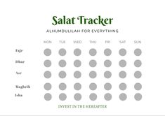 Track your Salat and increase your ImanPrint as many as you like <3 Download comes in green and pinkLearn more about this item Prayer List Printable, Zuhr Prayer, Ramadan Activity, Sunnah Prayers, Journal Goals