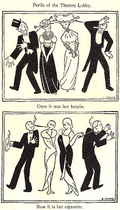 two black and white pictures of people dancing