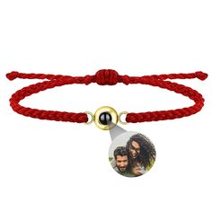 PRICES MAY VARY. ❤【Material & Size】 Personalized photo bracelet is made of Titanium steel pendant + handmade braided rope, which is very safe for human skin, non-allergic, no tarnish. Bracelet length: 14-28cm, it is adjustable, which can be adjusted and fixed by pulling the sailing knot. ❤【Photo Projection Bracelet】Preserve your beautiful memories and important moments with this photo bracelet. No matter the distance, your loved one is always with you. Illuminating the pendant with light, mappin Photo Projection Bracelet, Circle Photo, Braided Rope Bracelet, Men Birthday, Christmas Gifts For Couples, Unique Jewelry Gifts, Christmas Bracelet, Beautiful Memories, Braided Rope