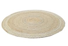 a round rug on a white background