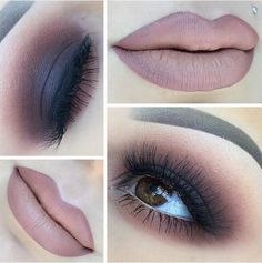 Purple Matte Smokey Eye for Brown Eyes Makeup Cantik, Matte Makeup, Valentines Makeup, Stunning Makeup