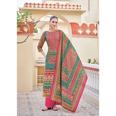 Bollywood Designer Premium Silk With Work Readymade Salwar Kameez Pala Traditional Drape Palazzo Set With Bandhani Print In Pink, Pink Long Sleeve Sets With Bandhani Print, Long Sleeve Multicolor Salwar Kameez For Festive Occasions, Multicolor Long Sleeve Churidar For Diwali, Traditional Multicolor Long Sleeve Churidar, Multicolor Long Sleeve Churidar For Festivals, Multicolor Long Sleeve Sets With Traditional Patterns, Multicolor Salwar Kameez With Printed Motifs And Long Sleeves, Multicolor Long Sleeve Salwar Kameez With Pallu