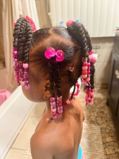 Toddler Hairstyles With Beads, Kids' Hairstyles, Girly Hairstyles, Easy Little Girl Hairstyles