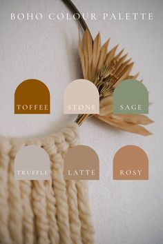 the color palettes for this project are neutral, earth tone, sage and rose