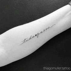 a woman's arm with the word julia written in cursive writing