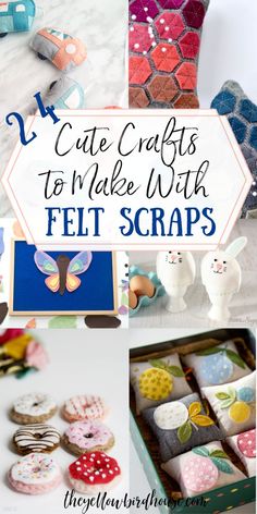 cute crafts to make with felt scraps