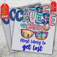 two coupons for the cruise crew are on sale