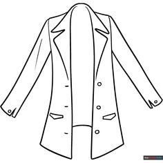 Anime Coat Coloring Page - Free & Printable Coloring Sheet