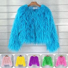 Find ideas๏ฟฝand inspiration for Women Shaggy Faux Fur Coat Winter Warm Jacket Fluffy Cardigan Overcoat Outwear, Women's Clothing Shaggy Fur Coat, Pink Faux Fur Coat, Fringe Coats, Mode Rose, Womens Faux Fur Coat, Plush Coat, Pink Faux Fur, Fur Coats Women, Fox Fur Coat