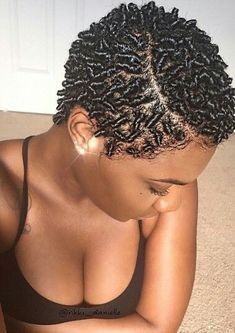 Coiling Natural Hair, Short Hair Twist Styles, Natural Hair Short Cuts, Short Locs Hairstyles, Afrikaanse Mode, Natural Hair Twists, Beautiful Natural Hair, Pelo Afro, Hair Twist Styles