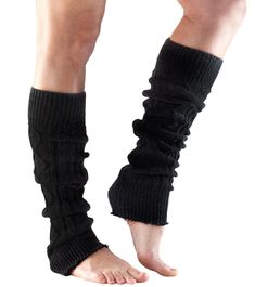 Channel your inner flashdancer with these Knee High Leg Warmers. These knit leg warmers are the chicest way to warm up your muscles for your best performance ever. Features Knit leg warmers. Allover cableknit design with contrast ribbed edges. Made to scrunch. Keeps calves covered. Made with organic cotton. Features Fabric(s): 60% Acrylic, 30% Polyester, 10% Wool Colors: Black, Grey, Purple, Coral, Orange, Turquoise, Green Style Features: Cableknit Height: 22" Country of Origin Imported Knee High Leg Warmers, Thigh High Leg Warmers, Lace Leg Warmers, Cable Knit Leg Warmers, Yoga Wear Women, Thick Leggings, Knit Leg Warmers, Yoga Socks, Long Socks