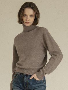 Editor's notesWoven from angora and cashmere blend fabric, this turtleneck knit features minimalistic silhouette and classic regular fit. Wear yours alone or layer with various items throughout the cold season. - Soft and cozy knit texture- Classic turtleneck design and long sleeves- Ribbed finishes at edges- Versatile styling and easy layeringMeasurements(in.)Size One Size(XS-M)- Length: 20.47 in - Shoulder: 15.16 in - Bust: 17.13 in - Sleeve: 24.21 in * Model info: Height 5' 9 Composition & Care- 41% Viscose, 40% Nylon, 11% Angora, 8% Cashmere - Dry Cleaning Designer- by vanone atelier Classic Fine Knit Funnel Neck Turtleneck, Brown Fine Knit Turtleneck For Winter, Classic Fine Knit Turtleneck With Funnel Neck, Fine Knit Classic Turtleneck, Winter Brown Fine Knit Turtleneck, Winter Cashmere Fine Knit Turtleneck, Classic Cashmere Turtleneck For Winter, Classic Brown Funnel Neck Turtleneck, Classic Brown Cashmere Turtleneck