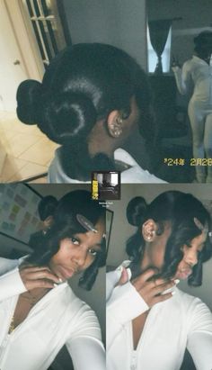 Scalp Braids Bun, Two Buns With Weave, Hair Styles With Bundles, Now Hairstyles, Two Buns Hairstyle, Braided Hairstyles For Black Women Cornrows, Sleek Ponytail Hairstyles, Sew In Hairstyles, Birthday Hairstyles