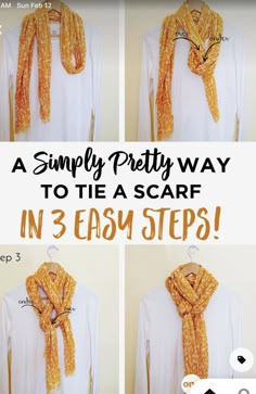 Tying Scarves, Scarf Hacks, Ways To Tie A Scarf, Smart Closet, Head Scarf Tying