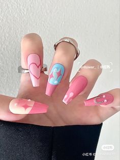 Mesmerizing Nails, Nail Art Designs Videos, Kawaii Nails, Luxury Nails, Dream Nails, Pretty Acrylic Nails, Nail Paint, Best Acrylic Nails, Long Acrylic Nails