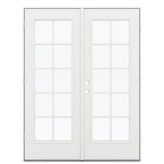 a white double door on a white background