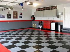 the garage is clean and ready for us to use as an event venue or showroom