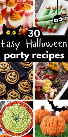 halloween themed food for party Fun Halloween Recipes, Halloween Chocolate Chip Cookies, Halloween Party Recipes, Food For Party, Halloween Cakes Easy, Best Halloween Party, Halloween Rice Krispie Treats, Halloween Deserts, Halloween Themed Food