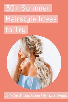 We're challenging you to have good hair for 31 days! We've got a completely unique hairstyle for you to do every day for a month this summer using ponytails, braids, buns, and more to help you feel like the baddie we know you are. These hairstyle ideas work for short, long, thick, or thin hair types! Read the blog to find out what you need and join the challenge! Hair By Volume, Ponytails Braids, Half Up Bun, French Braid Ponytail, Hair Challenge, Everyday Hair, Roll Hairstyle, Pigtail Braids, Daily Hairstyles