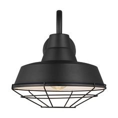 Generation Lighting - 96374-12 - Cage - Black Black Modern Farmhouse, Barn Lights, Wall Mount Lantern, Residential Garage, Garage Entry, Barn Light, Lighting Plan, Sea Gull Lighting, Sea Gull