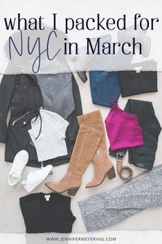 what i packed for nyc in march