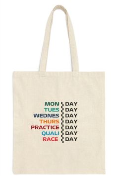 a tote bag with words on it