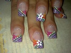 Colorfull Acrylic Nails Yellow, Nails Yellow, French Tip Nail Designs, Pretty Nail Art, Uñas Acrilicas, Fire Nails, French Tip Nails, Girly Girl