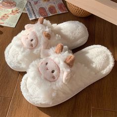 Experience ultimate comfort and cuteness with our Soft Cotton Lamb Slippers. Made of premium soft cotton and ultra warm, these indoor slippers are perfect for a cozy and stylish home footwear. Imported and available in different colors and sizes. Slip-on Lightweight and breathable Indoor slippers Premium soft cotton Ultra warm Imported Sheep Plush, Monkey Face, Animal Slippers, Plush Slippers, Chicken Food, Monkey Plush, Shorts Fashion, House Slippers, Kawaii Fashion