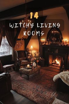 Create a spellbinding atmosphere at home! Click for 14 witchy living room designs that infuse magic and mystery into your decor. Cast your spell! 🧙‍♀️🌿 #WitchyLiving #SpellbindingDecor #MysticalHome #EnchantedInteriors #WitchyVibes Witchy Space Aesthetic, Witch Aesthetic Living Room, Witchy House Interiors, Witchy Room Ideas, Witchy Furniture, Witch House Aesthetic, Dark Living Room Aesthetic, Witch Living Room, Witch Cottage Interior