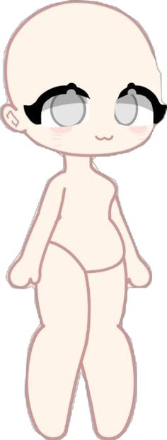 an image of a cartoon character with big eyes and black hair, wearing a diaper