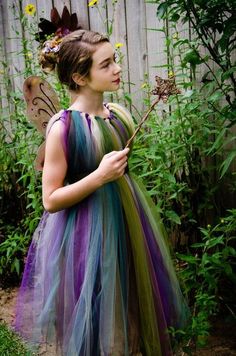 Garden Fairy Costume, Diy Tulle Skirt, Fairy Costume Diy, Diy Tulle, Skirt Diy, Summer Fairy, 27 Dresses, Flower Girl Dresses Tutu