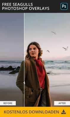 a woman is standing on the beach with her hands in her pockets and looking at the camera