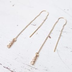 Threader Earrings Gold,Long Threader Earrings,CZ Threader Earrings,Dangling Diamond Ear Threads,Dainty,CZ Dangling Earrings,14kt Gold Filled A beautiful stunning gold filled chain threader dangle earrings with tiny CZ charm. Fantastic look! Simple and stunning trendy earring . All my jewelry are packed in an elegant gift box. If you want to give it as a gift you can specify the address and I'll be happy to send it on your behalf. More beautiful earrings: https://www.etsy.com/listing/124702911/go Dainty 14k Gold Earrings With Dangling Charms, Delicate Dangle Diamond Earrings For Gift, Dainty Gold Diamond Earrings With Ear Wire, Dainty Gold-plated Diamond Dangle Earrings, Earrings Gold Long, Dainty Gold Earrings, Threader Earrings Gold, Earrings Dangling, Trendy Earrings