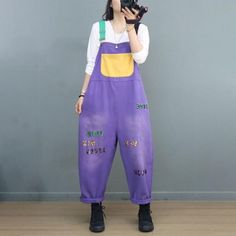 Comfortable, One of Kind. Overalls online shop,|Street|Cotton|Multi-Color|Full Length|Sequined|Pullover|Loose|Female|Black|One Size|Spring/Fall|Hand Wash Gardening Overalls, Coldplay Concert, Shop Street, Overalls Outfit, Comfy Pants, Color Full, Coldplay, Denim Overalls, Jeans Jumpsuit