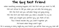 the guy best friend poem written in black ink