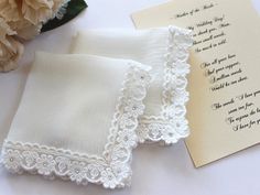 Mother of the bride gift set Wedding handkerchief Bride Handkerchief Ivory Silk handkerchief Lace ha Handkerchief Diy, Wedding Dress Cuts, Bride Handkerchief, Handmade Handkerchiefs, Handkerchief Embroidery, Wedding Hankerchief, Bridal Handkerchief, Lace Hankies, Handkerchief Wedding